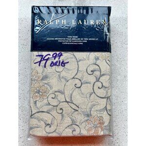 Ralph Lauren Madalena Single King Sham 100% Cotton